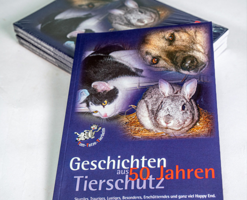Geschichten aus 50 Jahren Tierschutz Softcover-Brochuere