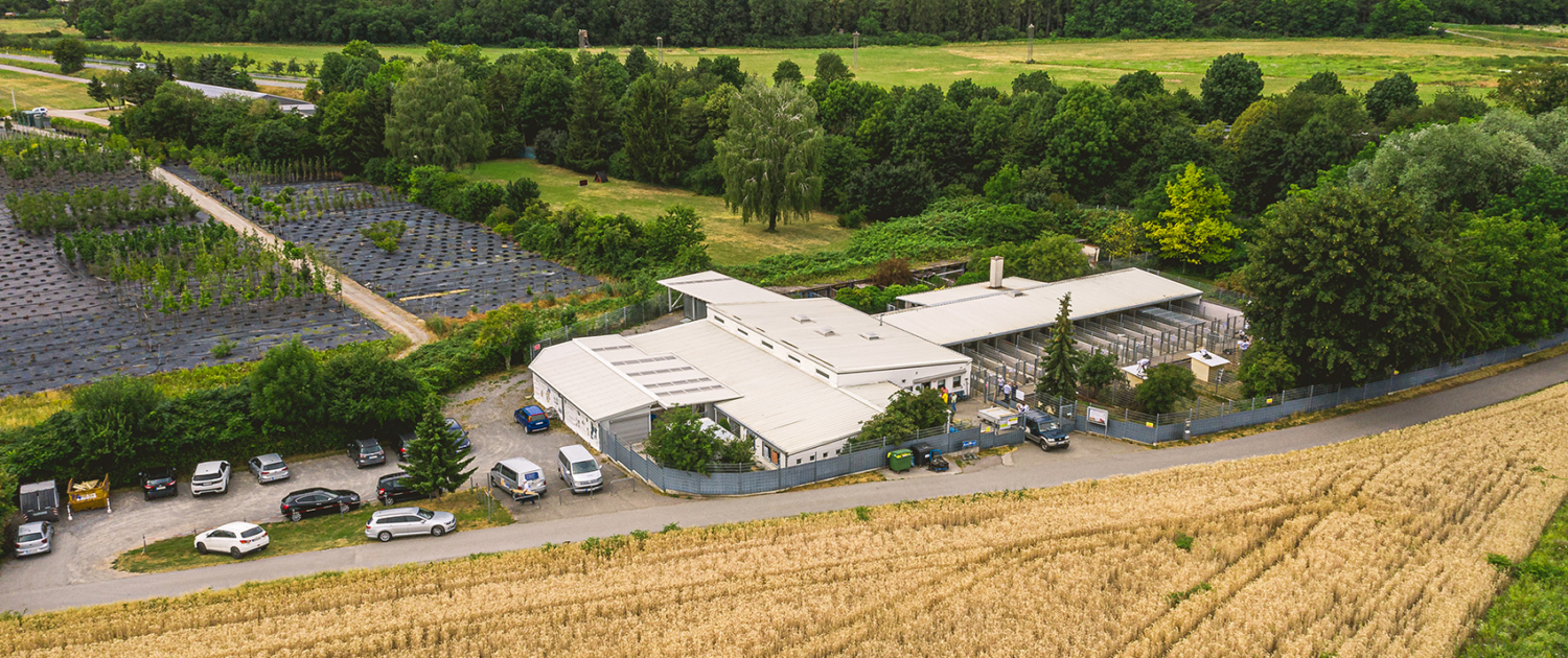 Tierheim Wiesloch-Walldorf von oben